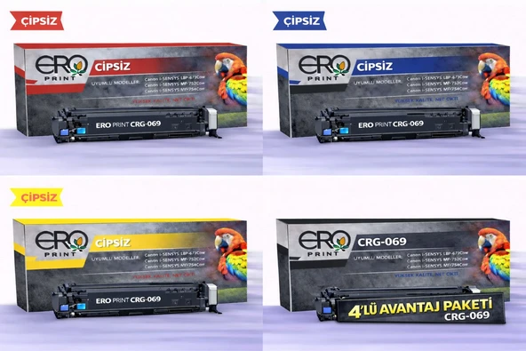 Canon i-SENSYS MF-754Cdw Standart Kapasite 4 Renk Set Çipsiz Muadil Toner ürün görseli 1