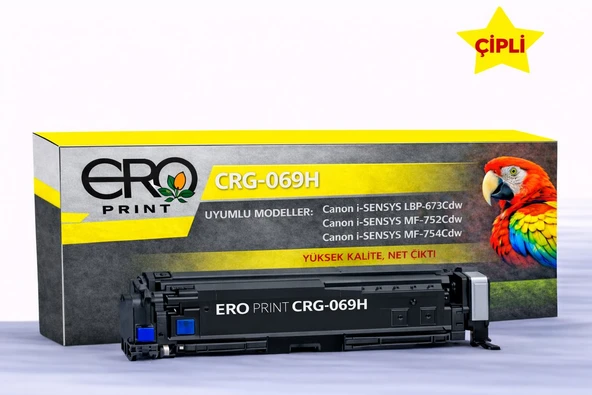 Canon CRG 069H Sarı Muadil Toner - 5600 Sayfalık Çipli Toner ürün görseli 1