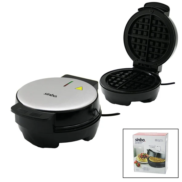 BELÇİKA WAFFLE MAKİNESİ ELEKTRİKLİ 4 WAFFLE - YAPIŞMAZ DÖKÜM PLAKA PASLANMAZ ÇELİK ÜST KAPLAMA SSM-2591 (Timya/Go1395)  197633 ürün görseli 1