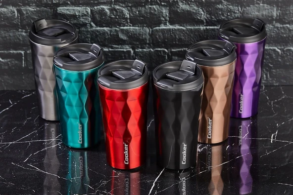 CKR-2048 350ML.ÇELİK MUG TERMOS BARDAK RENKLİ (Timya/Go1395)  200775 ürün görseli 1