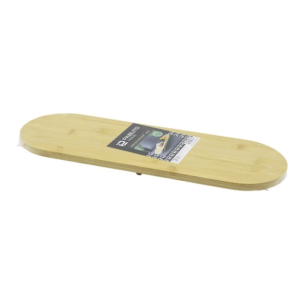 OVAL AHŞAP BAMBU 3 MİNİ=1CM AYAKLI  SUNUM TEPSİSİ 15X44X1.5CM (Timya/Go1395)  199703 ürün görseli 1