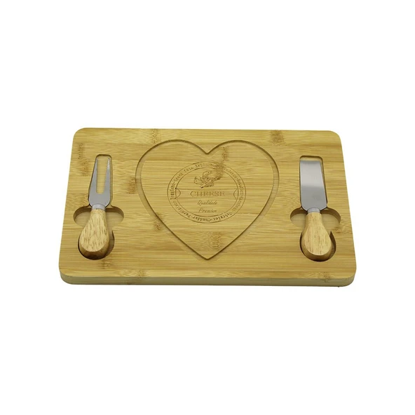 KALPLİ BIÇAK SAĞ-SOLAHŞAP BAMBU KAHVALTI PEYNİR SUNUM PANO2 BIÇAK=AHŞAP SAP19X29CM-1.5CM (Timya/Go1395)  199701 ürün görseli 1