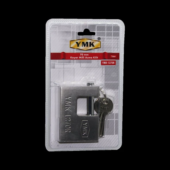 70MM GRİ KAYAR MİLLİ ASMA KİLİT (Timya/Go1395)  202602 ürün görseli 1