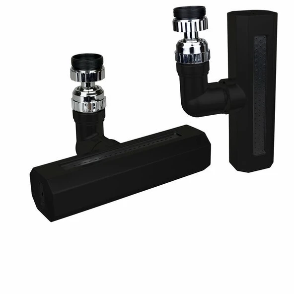 SİYAH  GENİŞ  360 DERECE DÖNEBİLENOYNAR BAŞLIK - 4 MOD  PERLATÖR ŞELALE MUSLUK UCU KTX-3288 (Timya/Go1395)  202798 ürün görseli 1