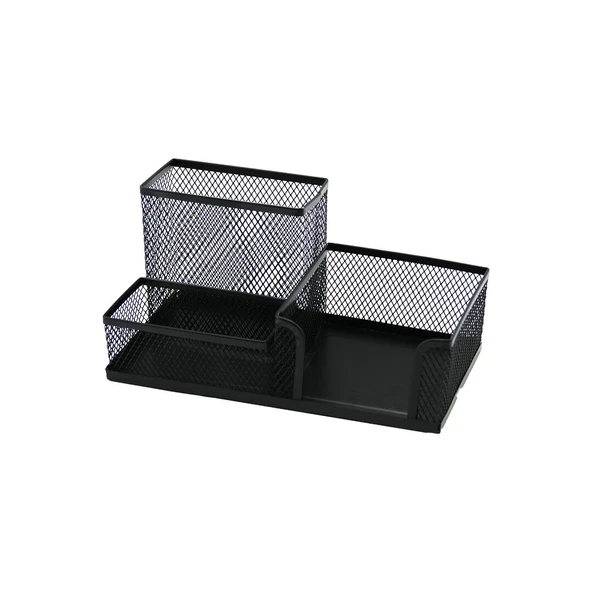 3 BÖLMELİ METAL SİYAH KALEMLİK - NOTLUK (Timya/Go1395)  206608 ürün görseli 1