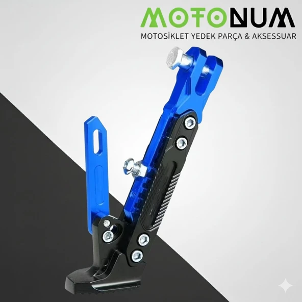 Cf Moto 800 Mt Yükseklik Ayarlı Metal Yan Sehpa-Mavi Detaylı-Ayk1705 ürün görseli 1