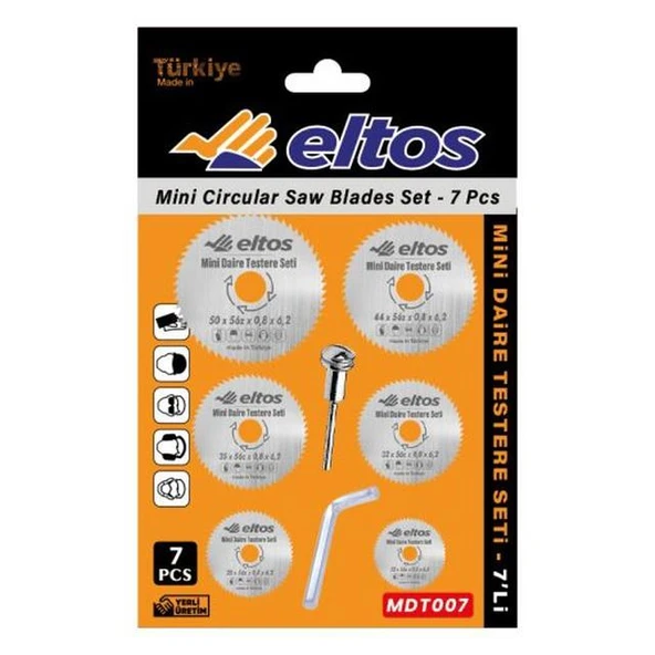 ELTOS MİNİ DAİRE TESTERE SETİ 7 PARÇA - Resim 2