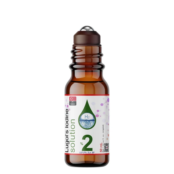 Dolar Kimya Lugol İyot Çözeltisi %2 - 50 mL - Roll-On Şişe (Lügol Pharma Grade Lugols Iodine) ürün görseli 1