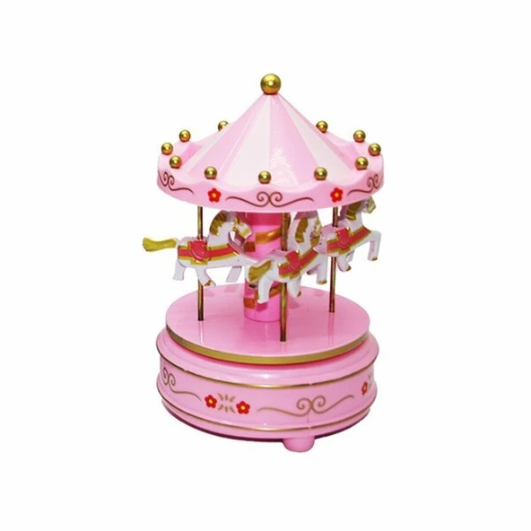 MUSİC BOX CAROUSEL MÜZİKLİ ATLI KARINCA (Timya/Go1395)  204513 ürün görseli 1