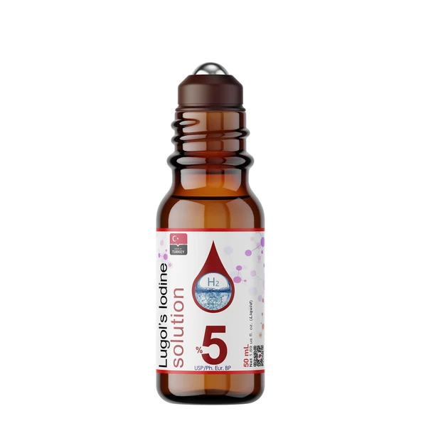 Dolar Kimya Lugol İyot Çözeltisi %5 - 50 mL - Roll-On Şişe (Lügol Pharma Grade Lugols Iodine) ürün görseli 1