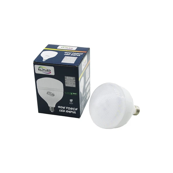 ELİTLED EL-02 12/24 40W TORCH LED BULB AMPUL BEYAZ - 6400K E27 4400 LÜMEN 20.000 SAAT ÖMÜR (Timya/Go1395)  205191 ürün görseli 1