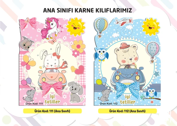 Karne Kabı Kılıfı Okul Öncesi (Anasınıfı)Ürün Kodu:111+112(15+15) ürün görseli 1