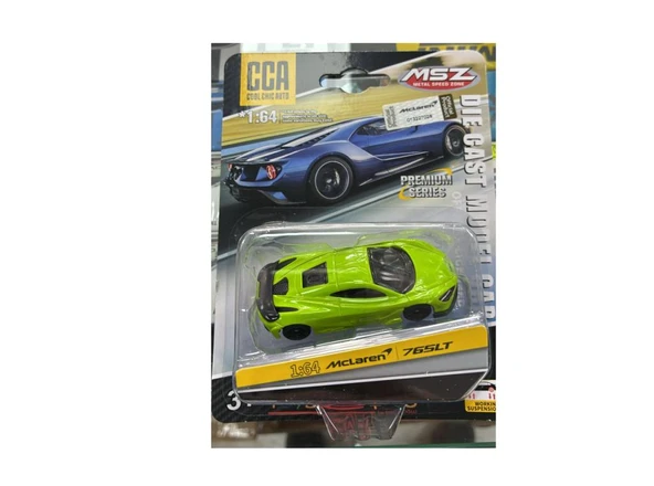 CCA Premium Series McLaren 765LT Yeşil 1/64 Model Araba ürün görseli 1