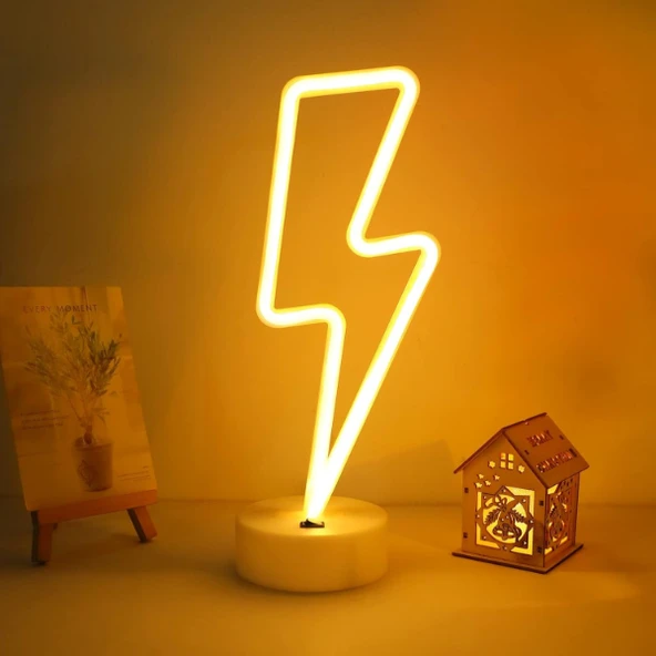 Periboia Şimşek Neon LED Lamba - Resim 3