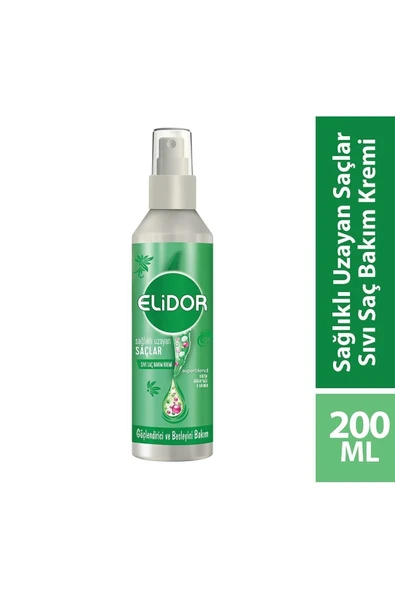 Elidor Superblend Sıvı Saç Bakım Kremi Sağlıklı Uzayan Saçlar Güçlendirici ve Besleyici Bakım 200 ml ürün görseli 1