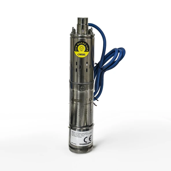 HEGEL - İnges 24 VOLT 210 WATT SOLAR DC DALGIÇ POMPA - 1 ADET GÜNEŞ PANELİYLE 1,8 TON SU ürün görseli 1