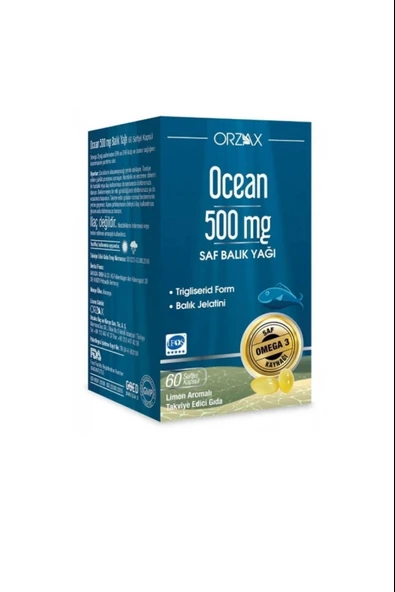 Ocean Balık Yağı 500mg 60 Kapsül ürün görseli 1