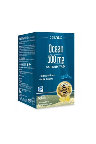 Ocean Balık Yağı 500mg 60 Kapsül ürün görseli 1