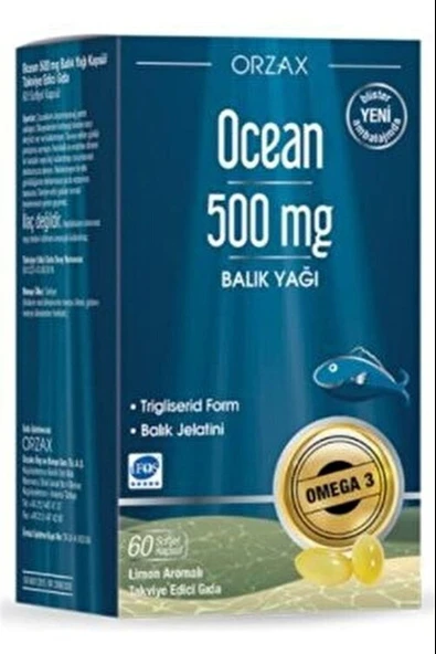 Ocean Balık Yağı 500mg 60 Kapsül ürün görseli 1