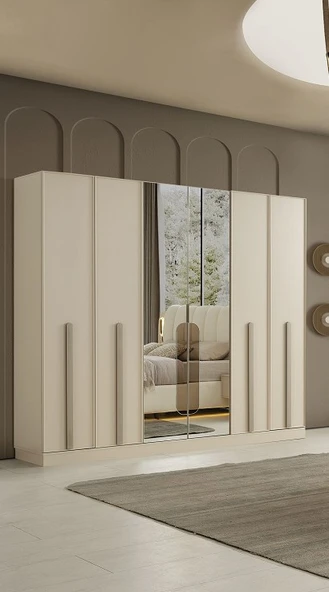 MAÇKA MDF 6 KAPILI DOLAP ürün görseli 1