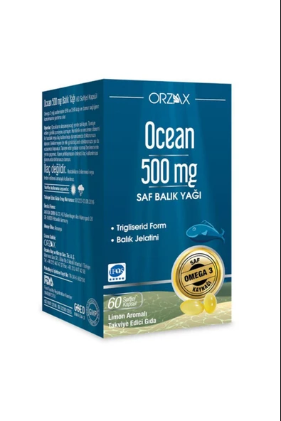 Ocean Balık Yağı 500mg 60 Kapsül ürün görseli 1
