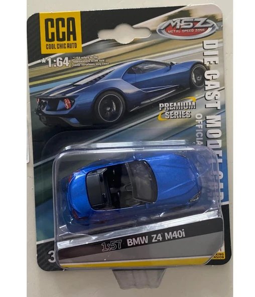 CCA Premium Series BMW Z4 M40i Mavi 1/57 Model Araba ürün görseli 1