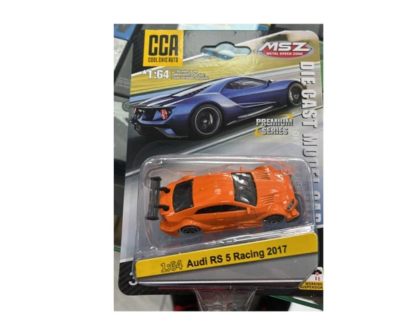 CCA Premium Series Audi RS5 Racing 2017 Turuncu 1/64 Model Araba ürün görseli 1