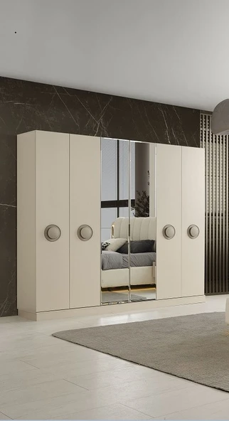MODA MDF 6 KAPILI DOLAP ürün görseli 1