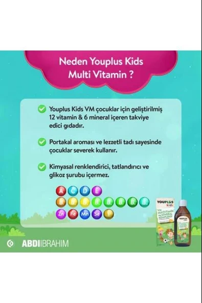 Youplus Kids 150 ML Şurup 3 Adet - Resim 6