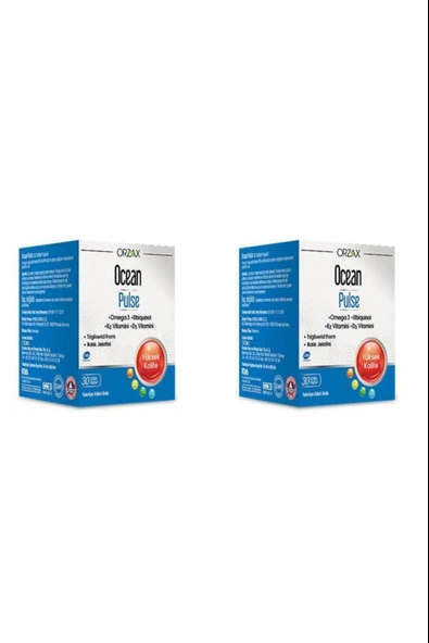 Ocean Pulse Balık Yağı 30 Kapsül 2 Adet ürün görseli 1