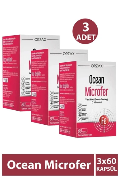 Ocean Microfer 60 Kapsül 3 Adet ürün görseli 1
