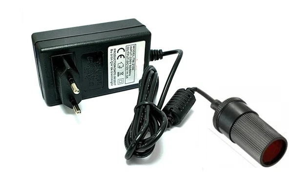 Yatak Pompa Adaptörü Çakmak Adaptörü Araç Çakmaklık Çevirici Ev Tipi 36W/3A/12V ürün görseli 1