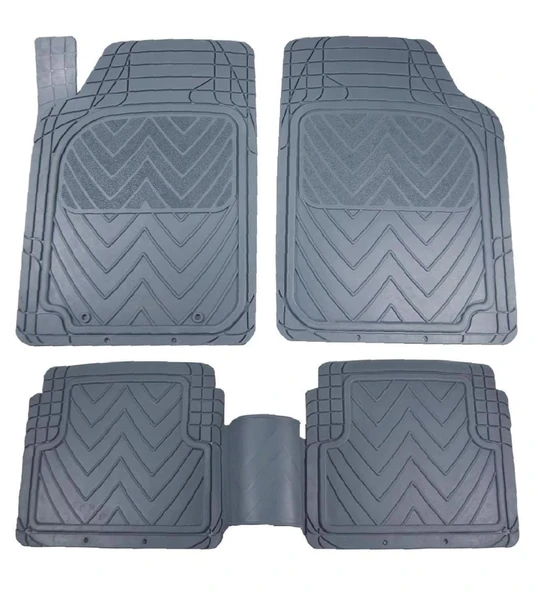 RENAULT MEGANE 1 1995-2003 Kauçuk Gri Oto Paspas Seti ürün görseli 1