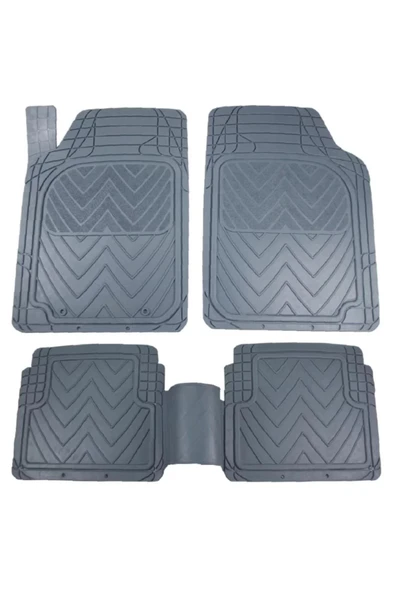 TOYOTA HILUX 2004-2015 Kauçuk Gri Oto Paspas Seti ürün görseli 1