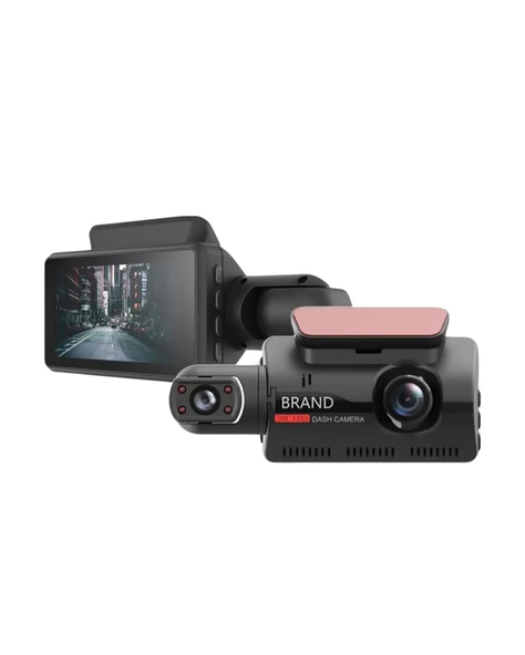 3 inç IPS Ekranlı Full HD Araç Kamerası – WiFi, Gece Görüş ve Hareket Algılama Özellikli Dashcam ürün görseli 1