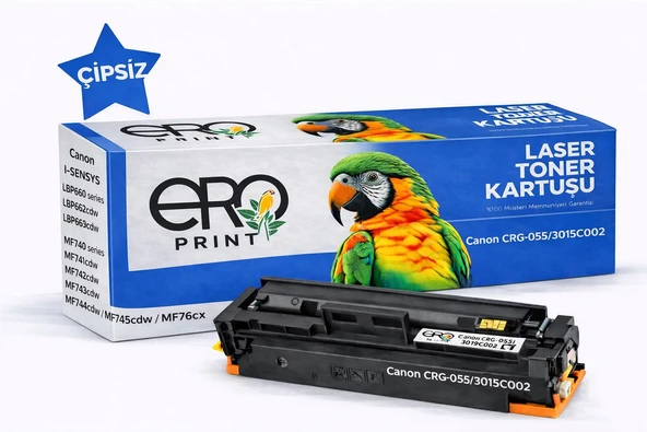 Canon LBP-664cx Mavi Muadil Toner - 2100 Sayfalık Çipsiz Toner ürün görseli 1