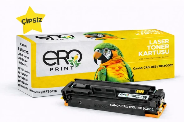 Canon LBP-663cdw Sarı Muadil Toner - 2100 Sayfalık Çipsiz Toner ürün görseli 1