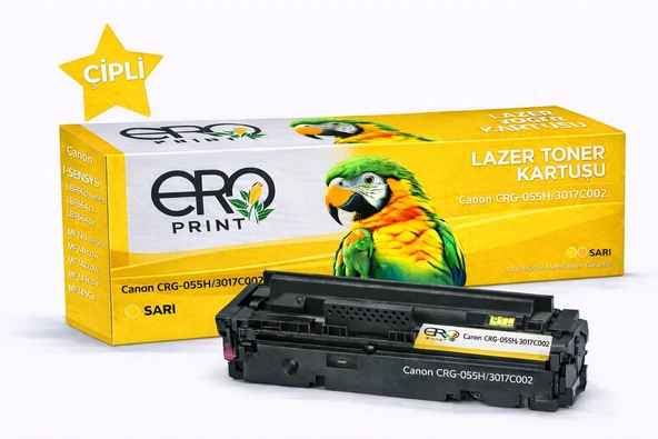 Canon LBP-660 Sarı Muadil Toner - 6000 Sayfalık Çipli Toner ürün görseli 1