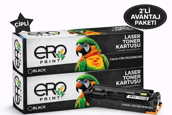 Canon MF-744cdw Siyah Muadil Toner - 2400 Sayfalık Çipli Toner - 2'li Avantaj Paket ürün görseli 1