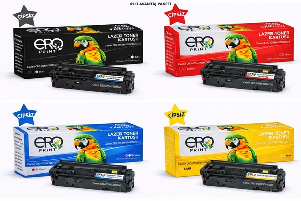 Canon MF-745cdw Yüksek Kapasiteli Çipsiz Muadil Toner Set ürün görseli 1