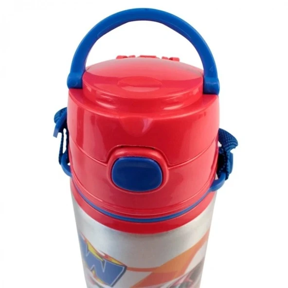 Erkek Çocuk Matara 500 ml Kırmızı 1 Adet Alüminyum Suluk Okul Matarası Öğrenci Suluğu ürün görseli 1