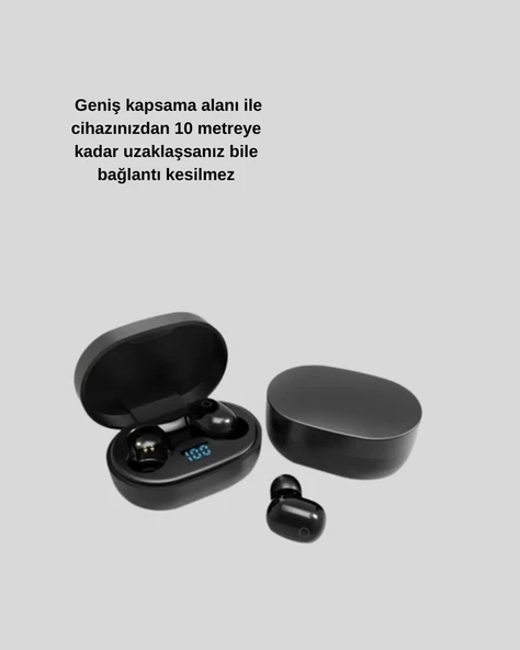iOS ve Android Uyumlu Bluetooth 5.0 Kulaklık - Resim 3
