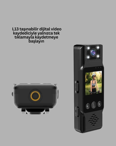 Gece Görüşlü Döngüsel Kayıt Destekli Mini Kamera - Resim 4
