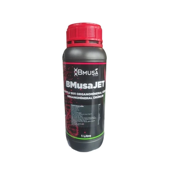 BMusa Jet Edta Şelatlı Mikroelement İçeren Organomineral Gübre 1 Lt. ürün görseli 1