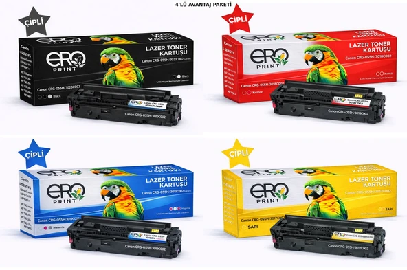 Canon MF-744cdw Yüksek Kapasiteli Çipli Muadil Toner Set ürün görseli 1