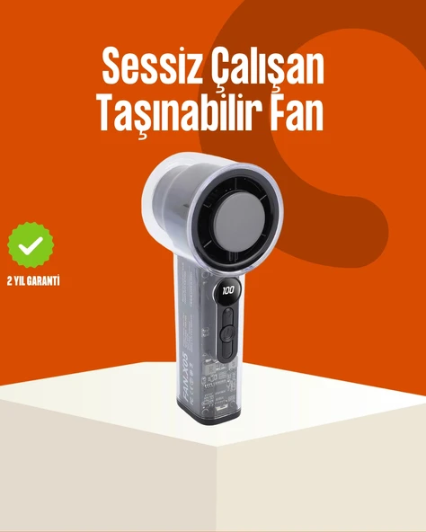 Yüksek Hızlı Şarjlı Fan | Kamp, Ofis ve Açık Hava İçin İdeal ürün görseli 1