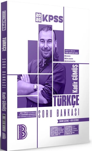 Benim Hocam Yayınları 2026 KPSS Türkçe Tamamı Video Çözümlü Soru Bankası ürün görseli 1