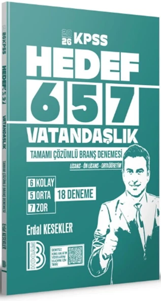 Benim Hocam 2026 KPSS Vatandaşlık 18 Branş Deneme ürün görseli 1