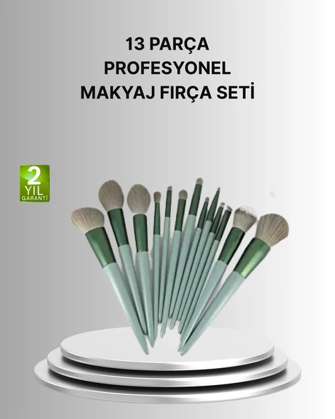 Cilt Dostu Profesyonel Makyaj Fırça Seti Pudra ve Fondöten İçin Uygun ürün görseli 1