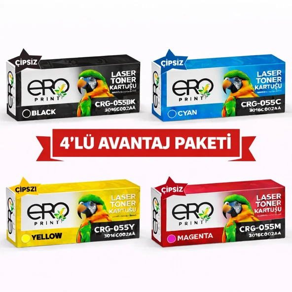 Canon MF-745cdw Standart Kapasiteli Çipsiz Muadil Toner Set ürün görseli 1
